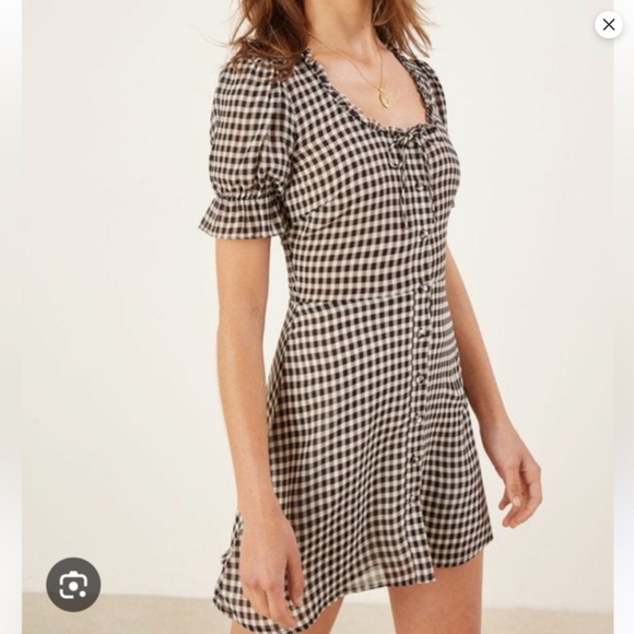 Reformation plaid print mini dress - Picture 1 of 5